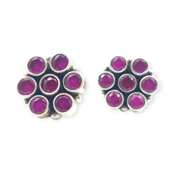 925 Sterling Silver Tops for Ladies with Pink Stones for Ladies